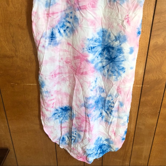 NWOT Shinestar Tie Dye Mini Dress Blue Pink XS - Picture 3 of 10